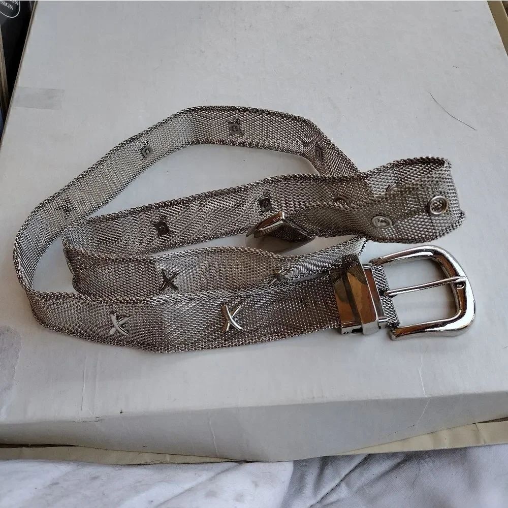Vintage mesh metal belt 